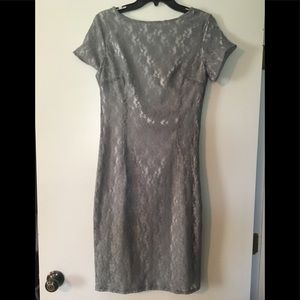 Gray lace boutique dress Shabby Apple